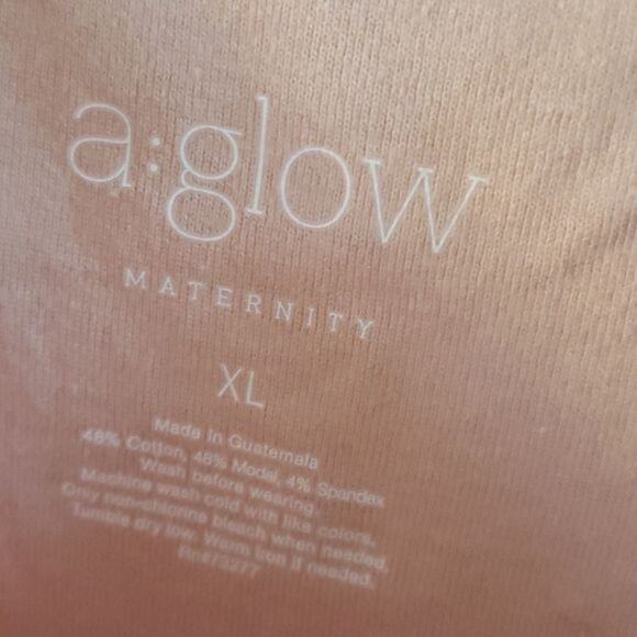 A: Glow Women’s Maternity Tank Top Size XL Soft Pink Sleeveless Ruched Sides NWT - Picture 9 of 9